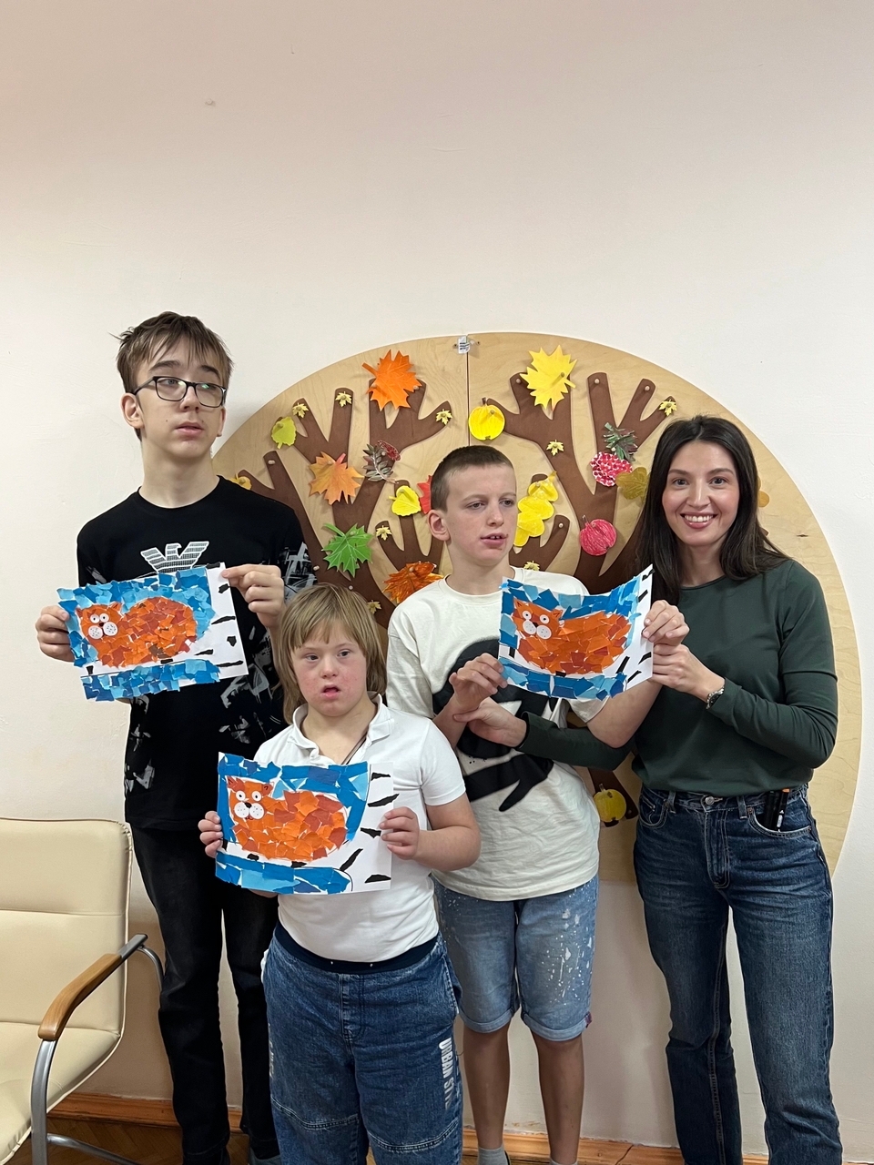 Мастер-класс по обрывной аппликации 