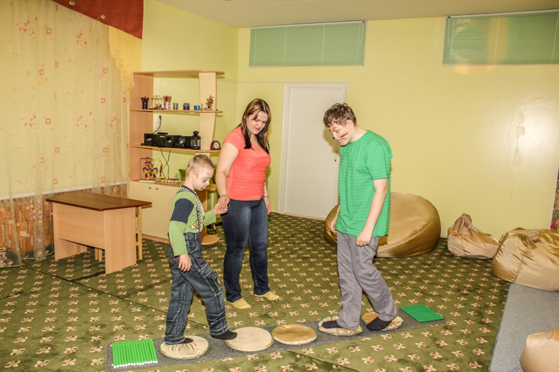 Занятие в сенсорной комнате