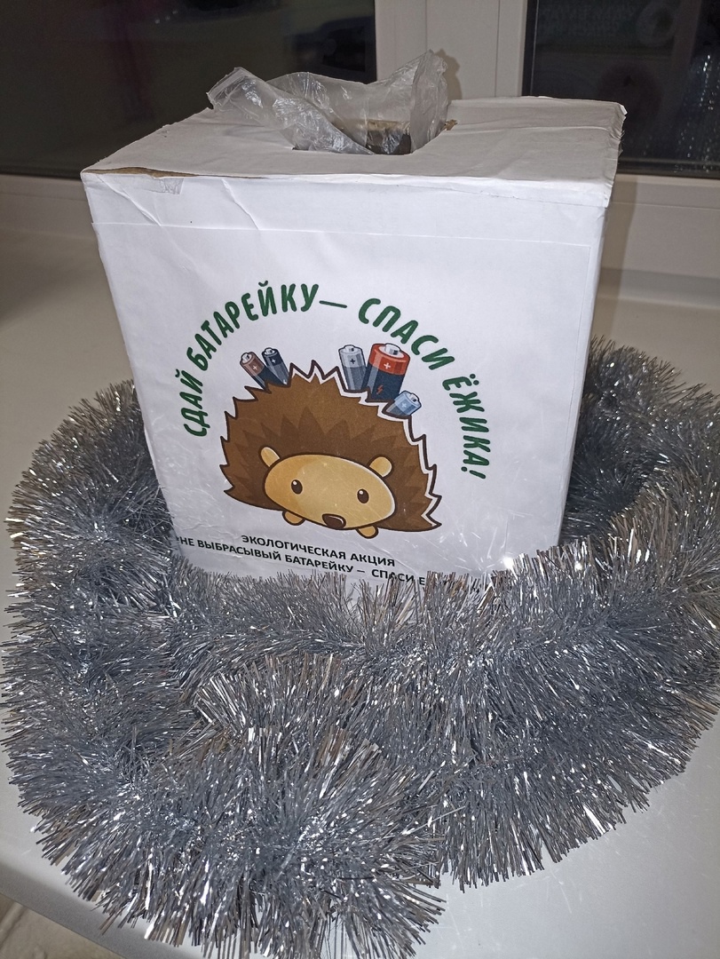 В центре продолжается акция «Сдай батарейку - спаси ежика»