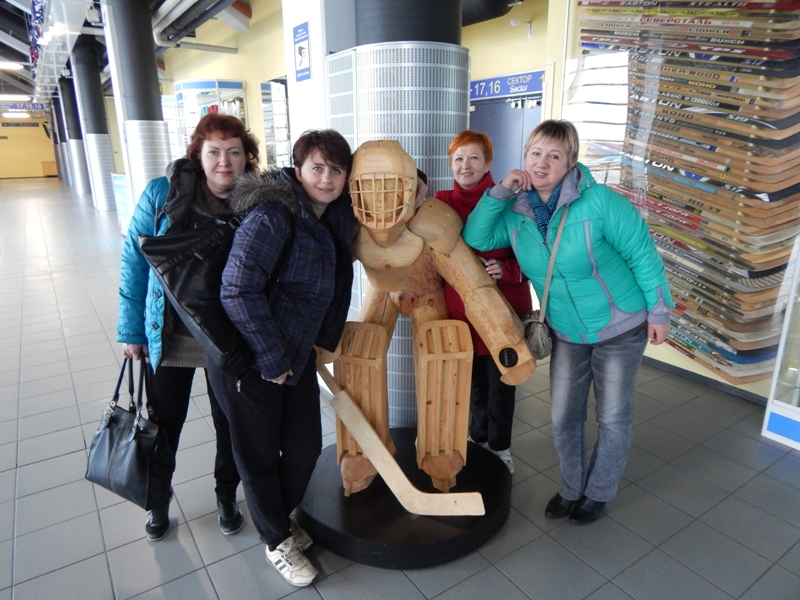 Посещение хоккейного матча коллективом центра