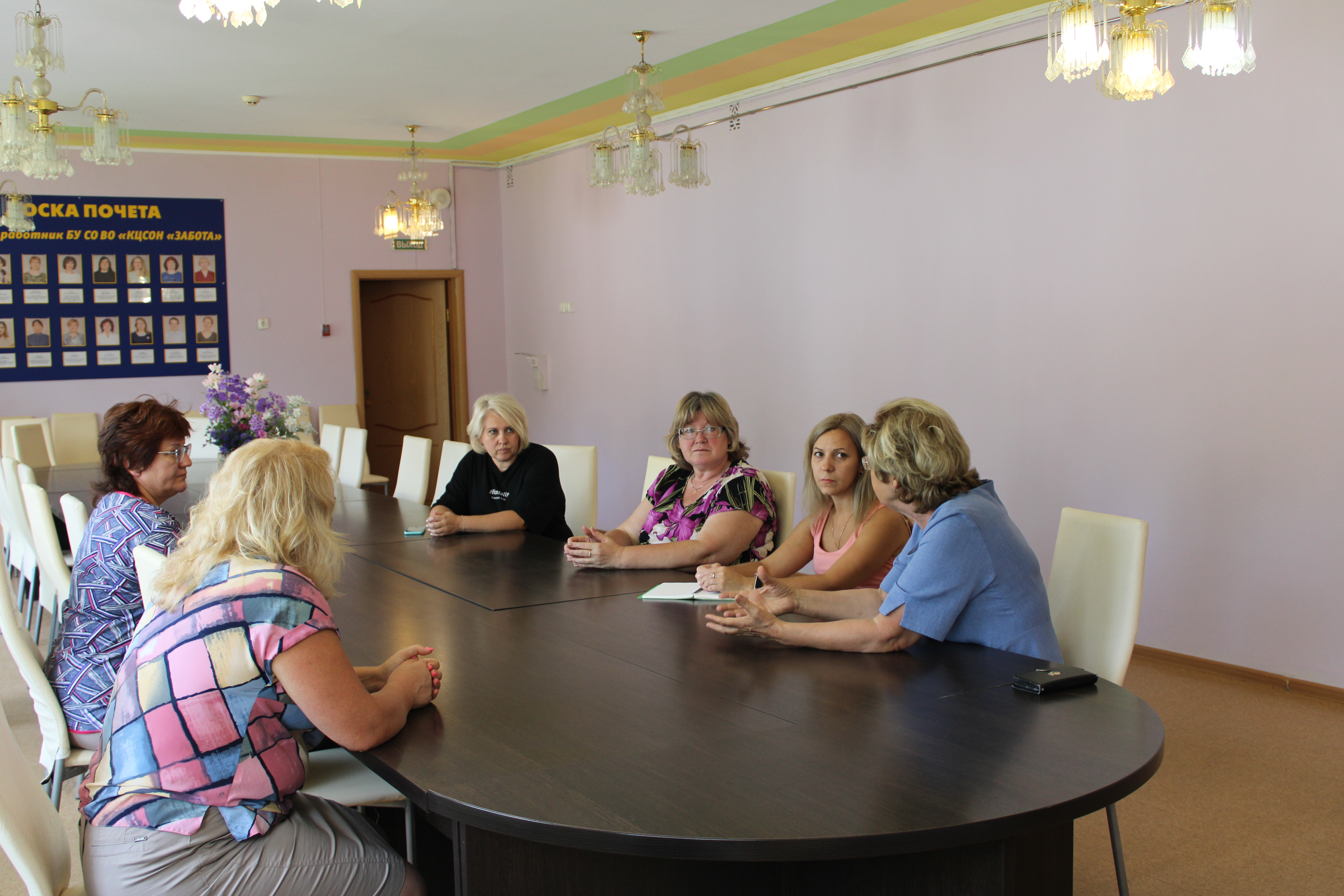 16 августа в  БУ СО ВО «КЦСОН «Забота» состоялся рабочий визит Ольги Михайловны Даниловой, уполномоченного при Губернаторе Вологодской области по защите прав ветеранов и пенсионеров