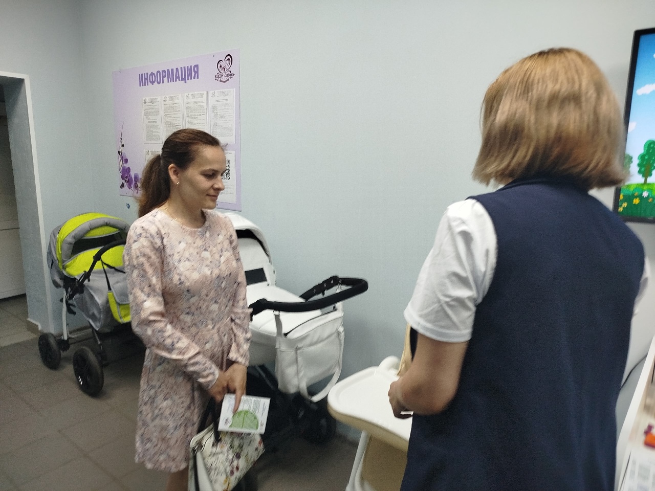 Сегодня в нашем центре открылась комната матери и ребенка